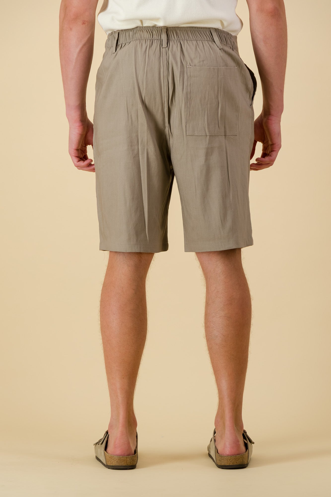 Bermuda Jorts Comfort Linen Taupe