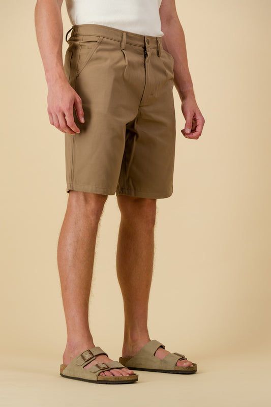 Bermuda Jorts Cotton Lycra Brown