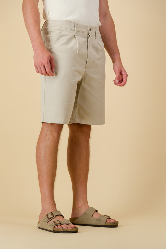 Bermuda Jorts Cotton Twill Natural