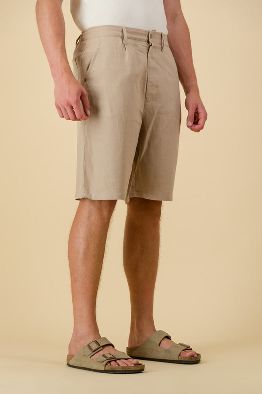 Bermuda Jorts Linen Twill Clay