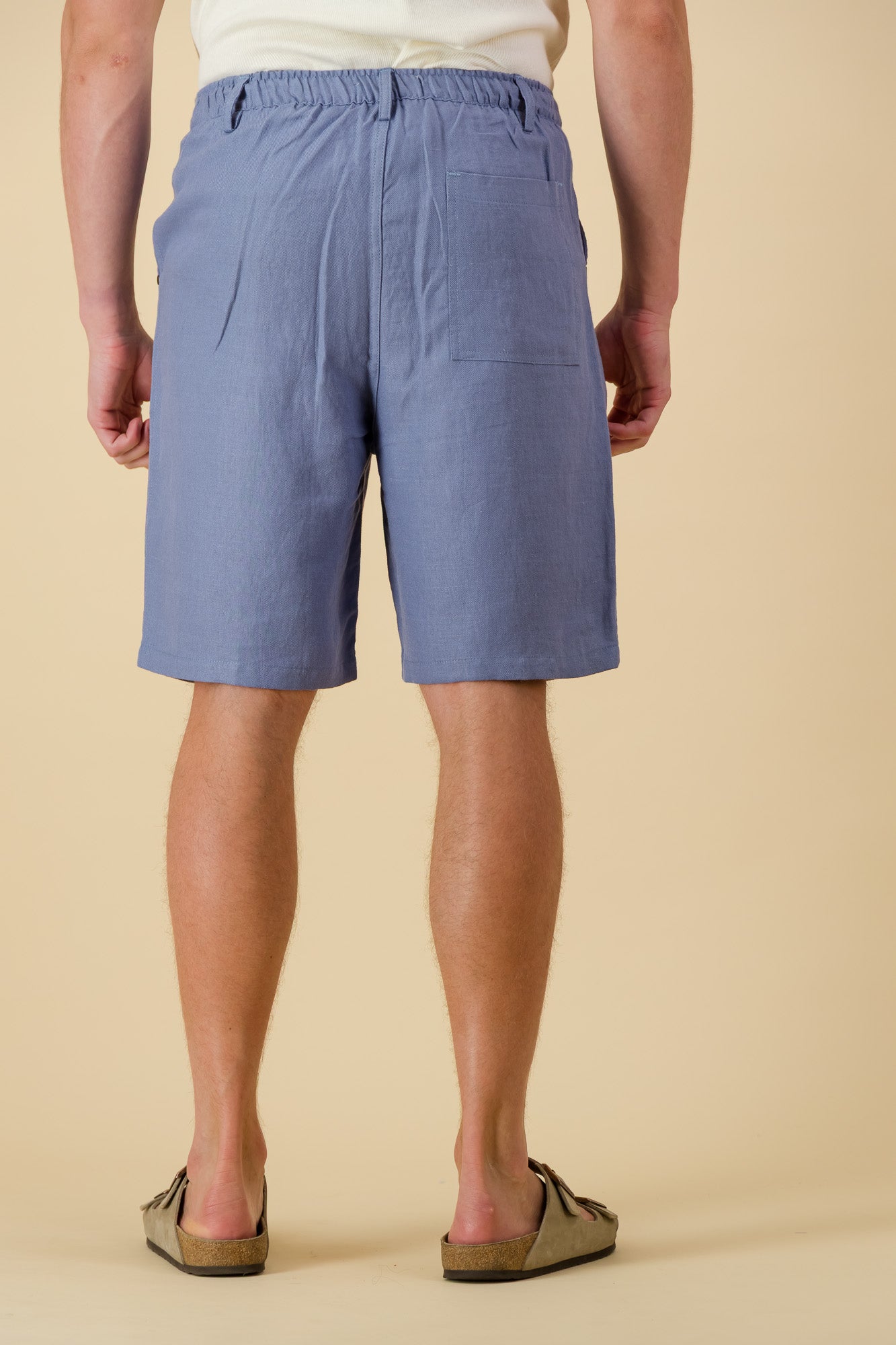 Bermuda Jorts Linen Twill Denim