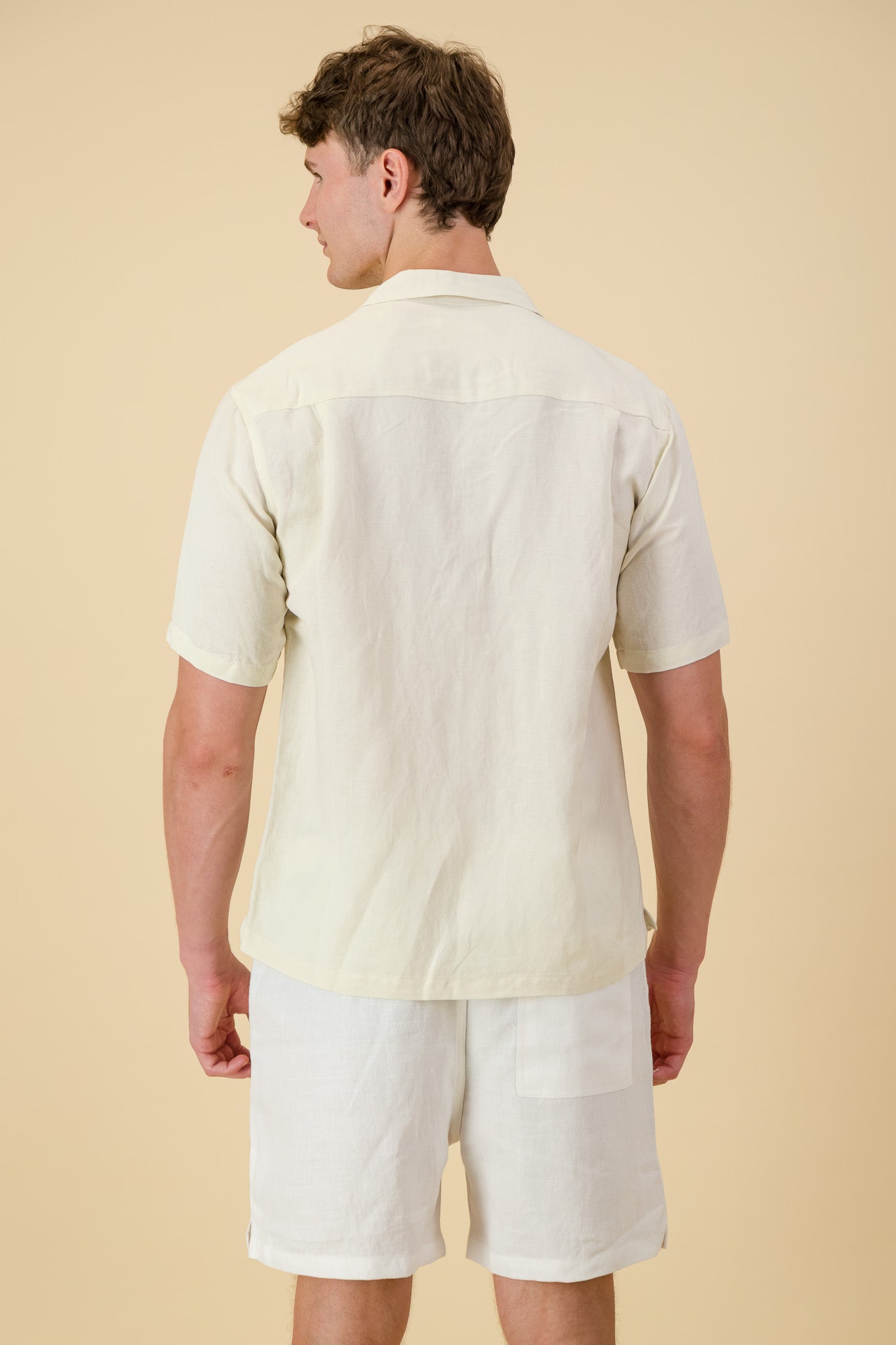 Linen Viscose Shirt Cream