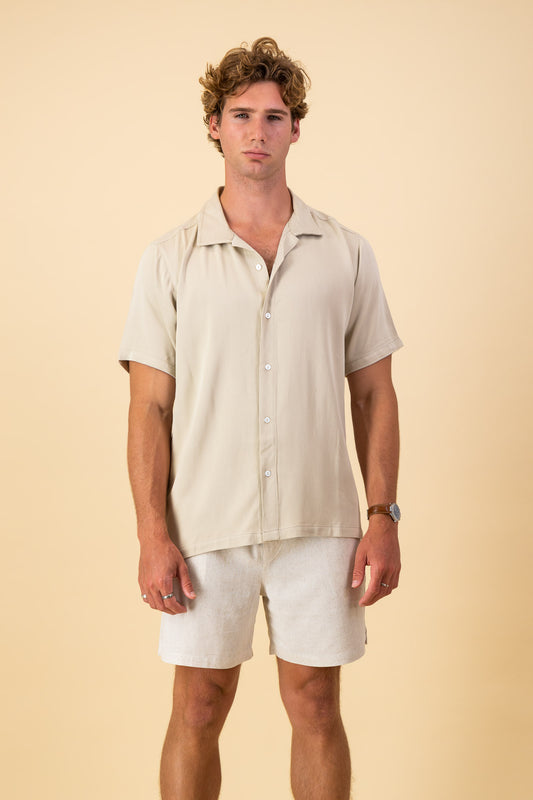 Viscose Twill Shirt Sahara