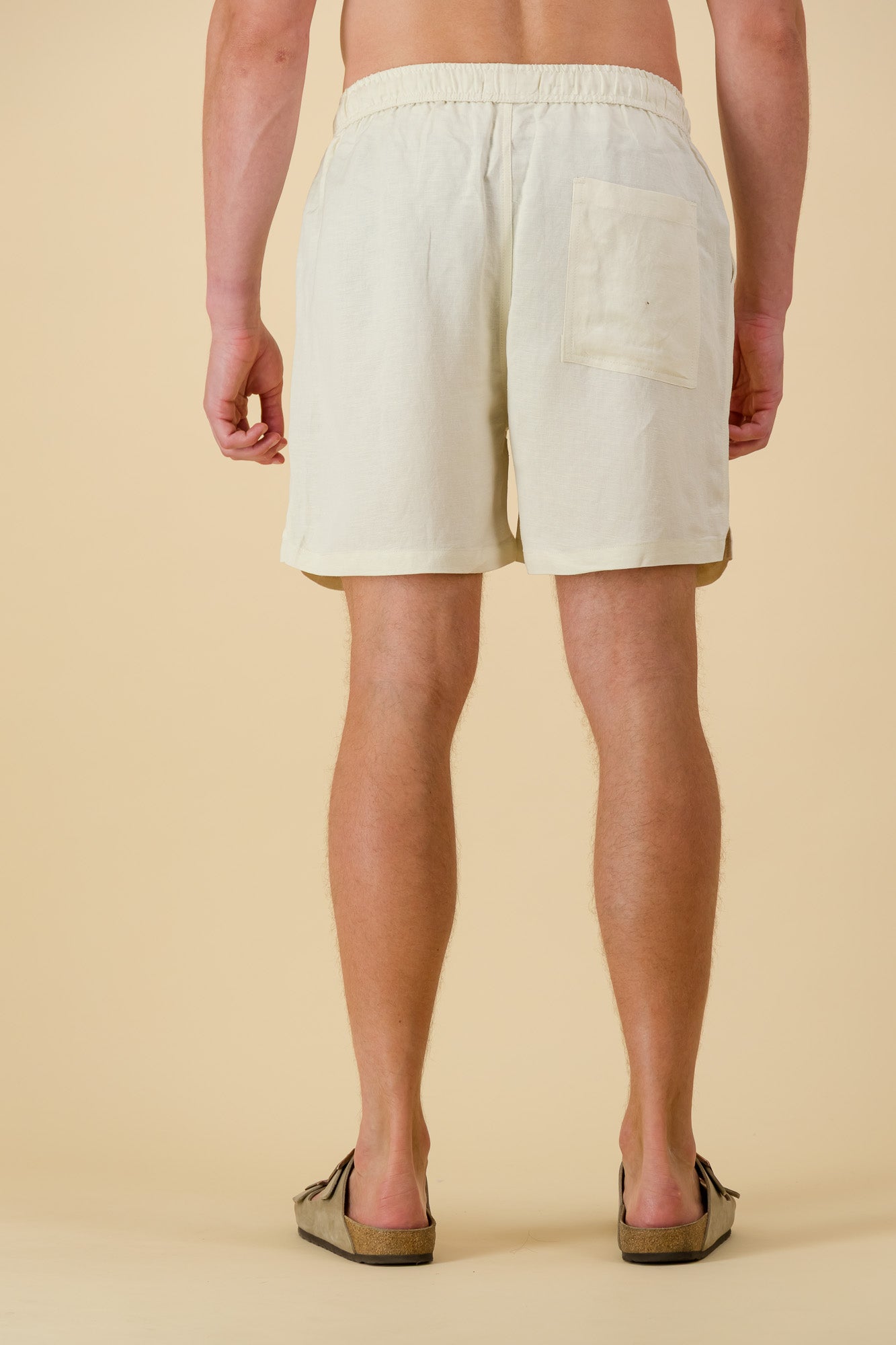 Linen Viscose Shorts Cream