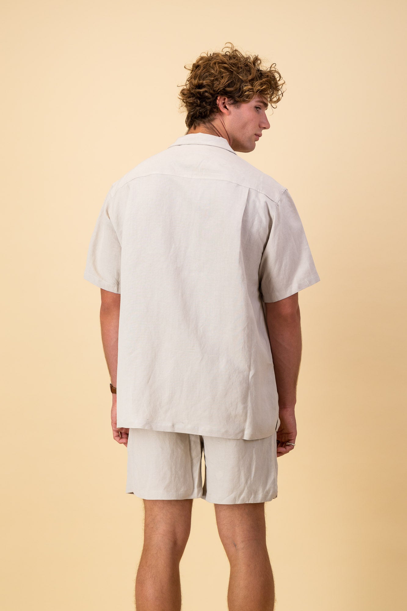 Linen Viscose Shirt Taupe