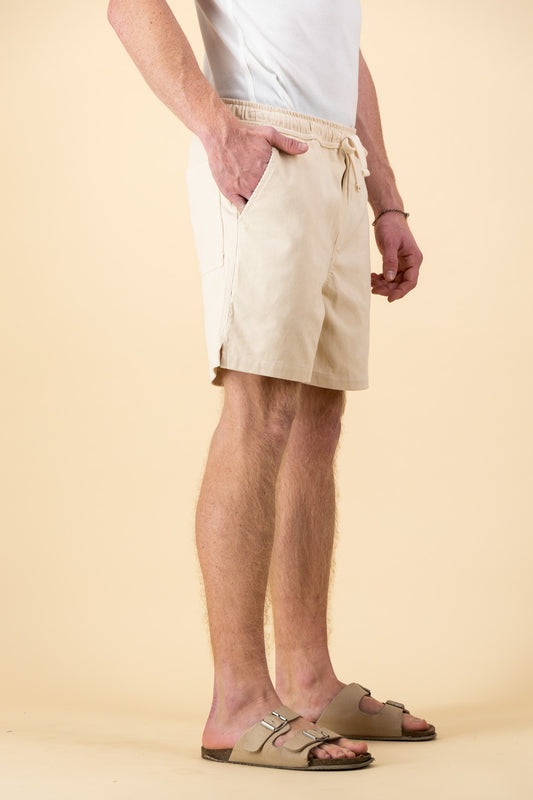 Cotton Corduroy Shorts Cream