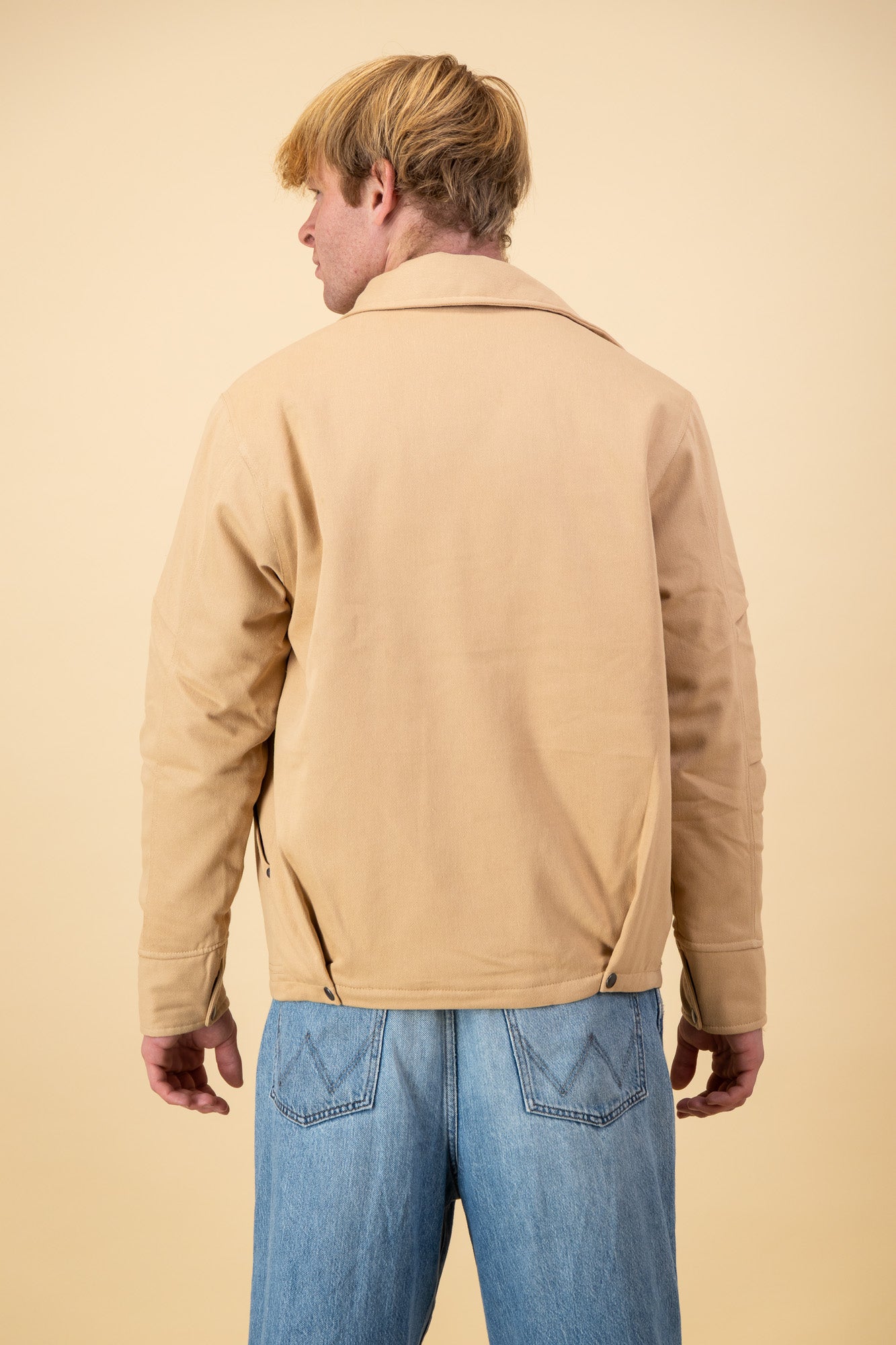 Trucker Jacket Caramel Cotton Denim