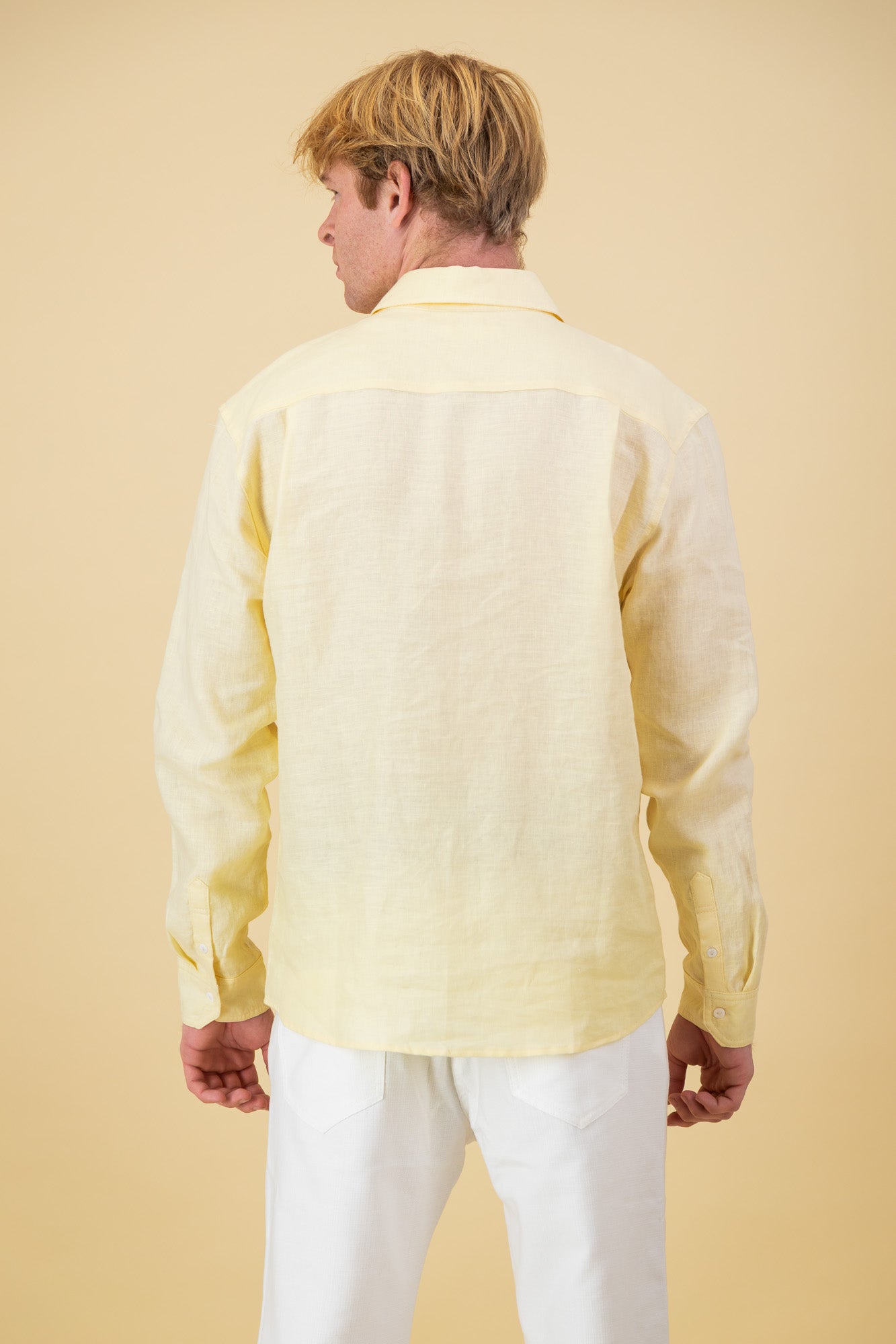 Linen LS Shirt Lemon