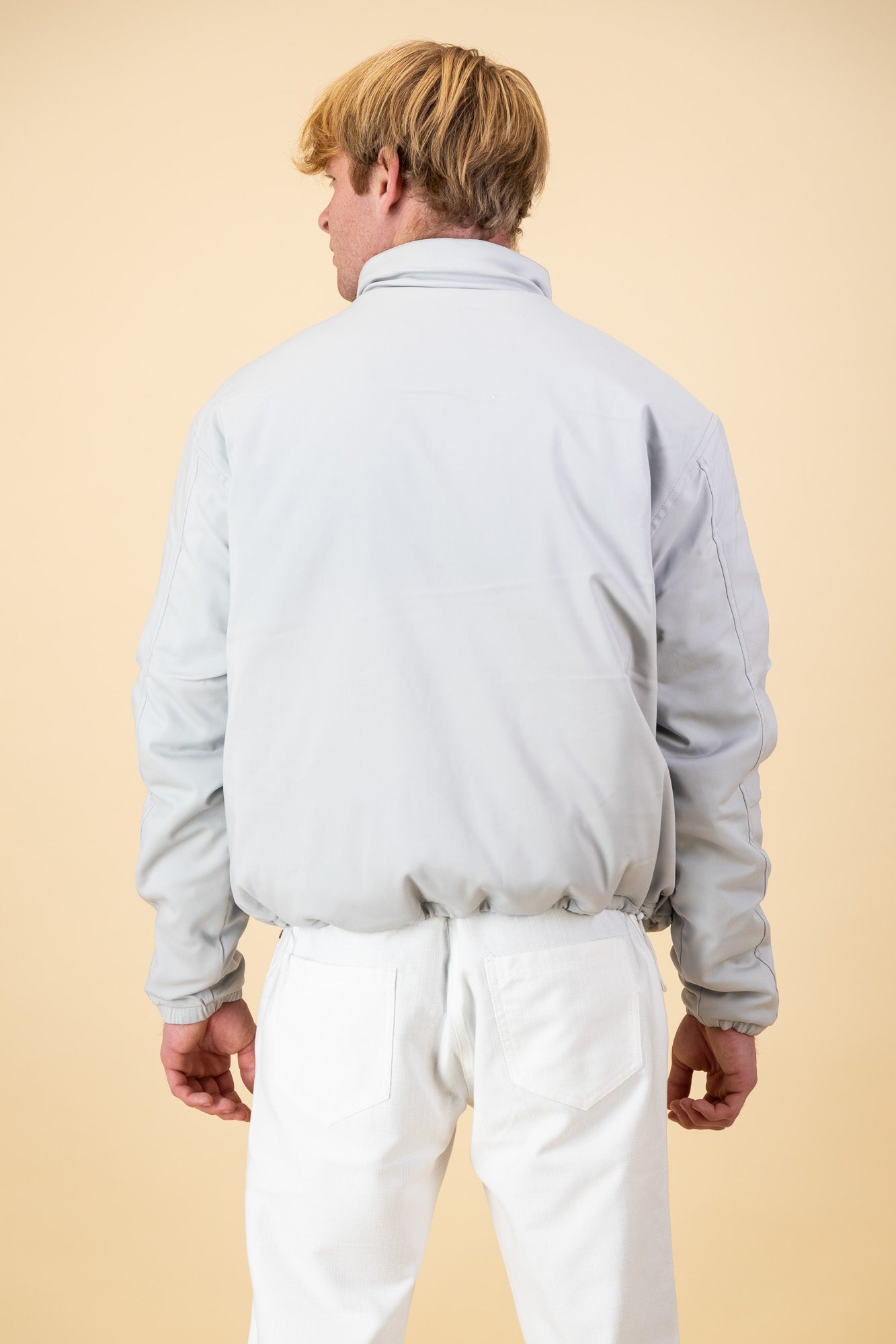 Padded Utility Jacket Light Grey