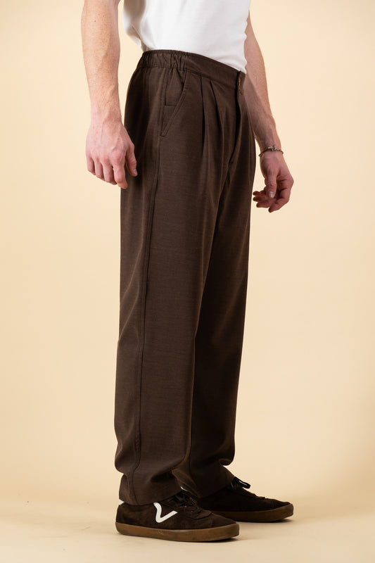 Comfort Vintage Pants Chocolate Poly Viscose