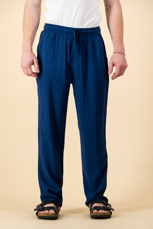 Rayon Linen Comfort Pants Denim
