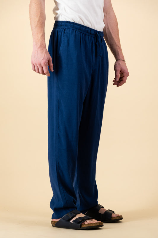 Rayon Linen Comfort Pants Denim