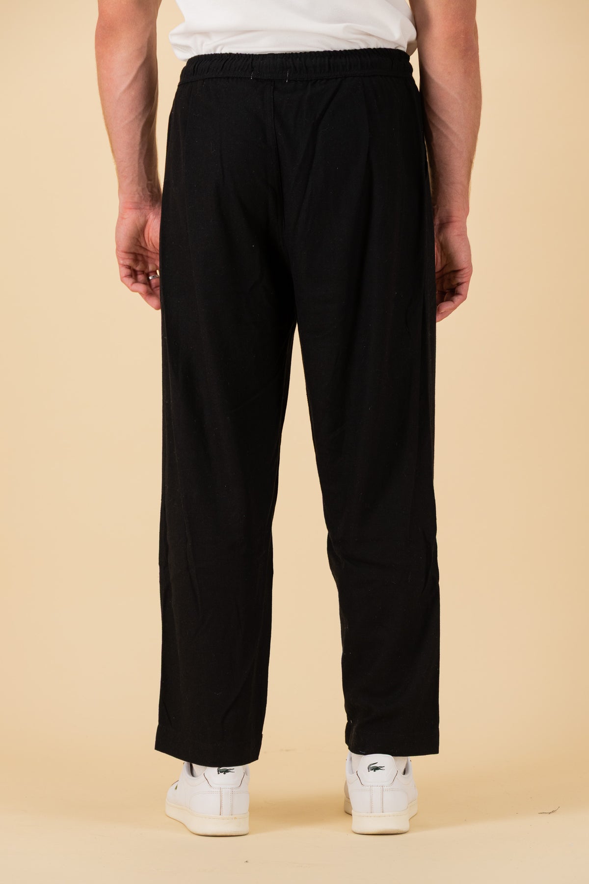 Barrel Linen Viscose Black, back view