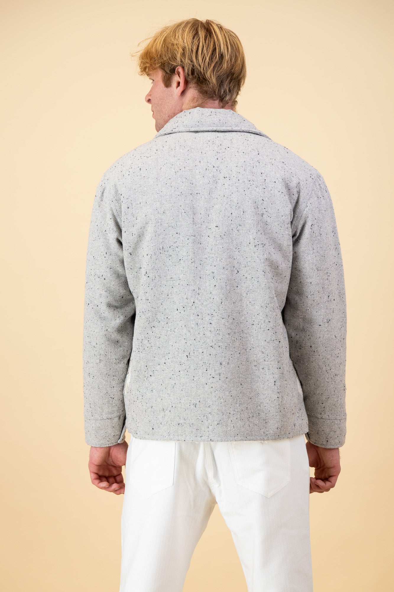 Shacket Wool Acrylic Light Grey Marle