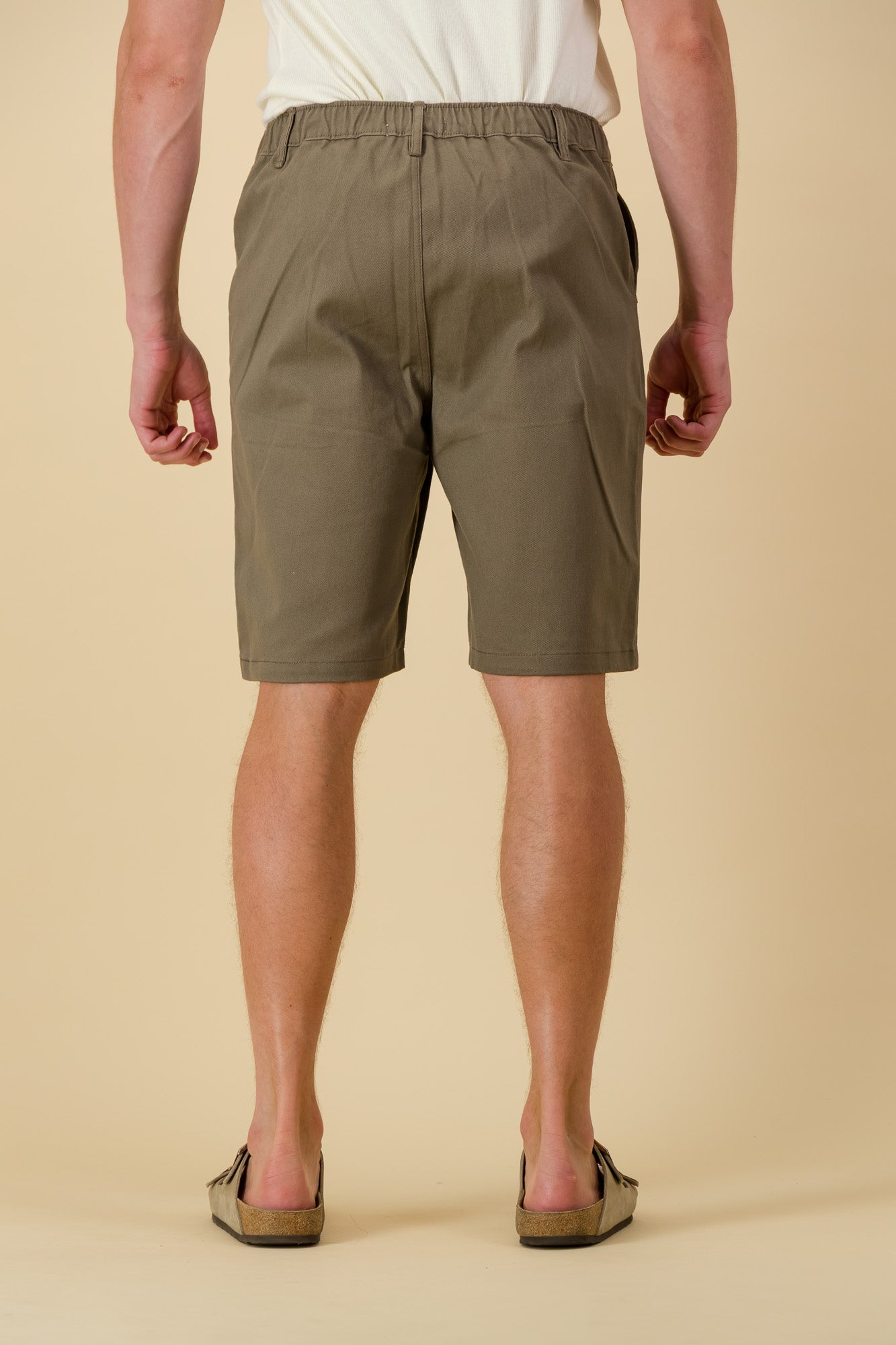 Bermuda Jorts Cotton Denim Taupe