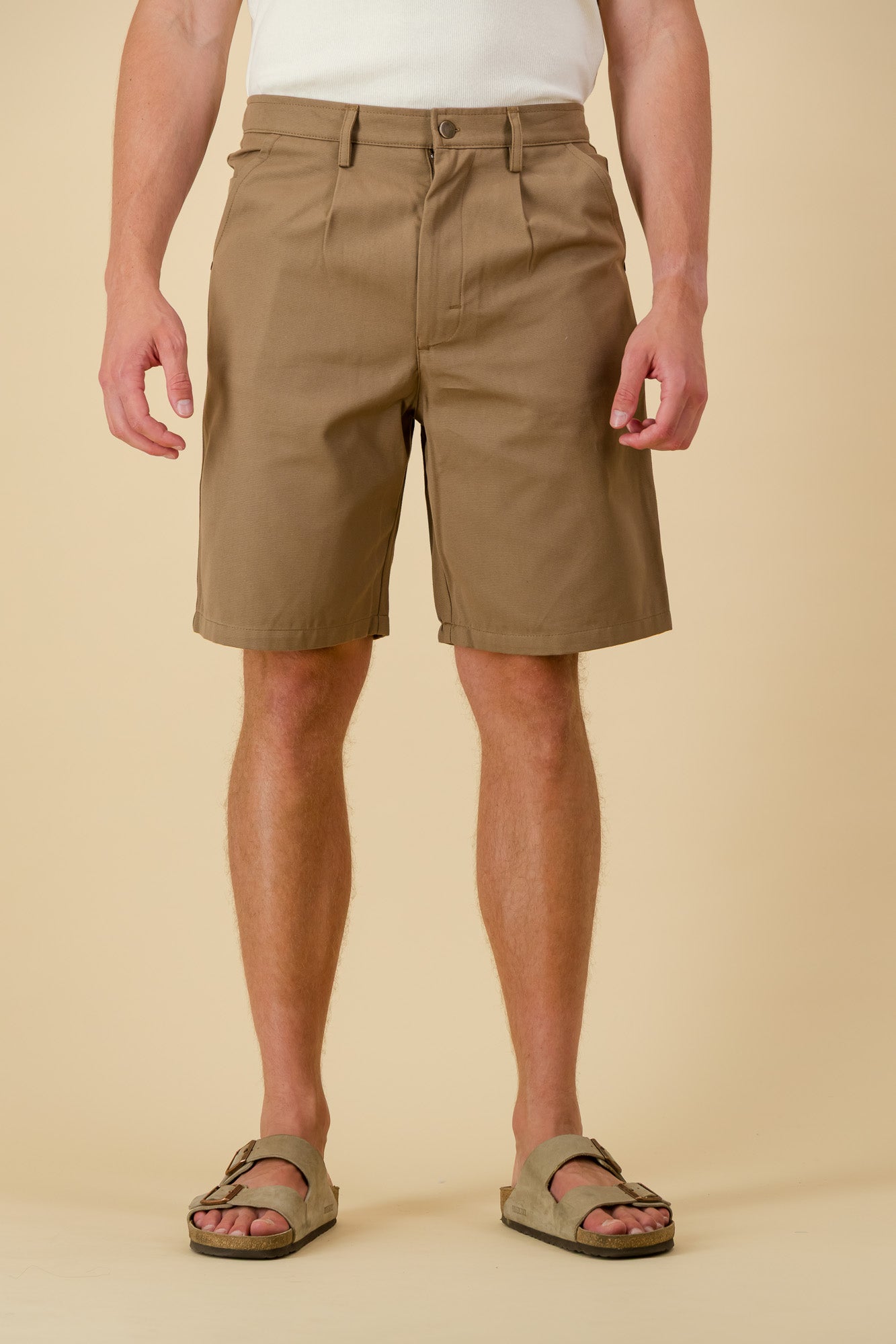 Bermuda Jorts Cotton Lycra Brown