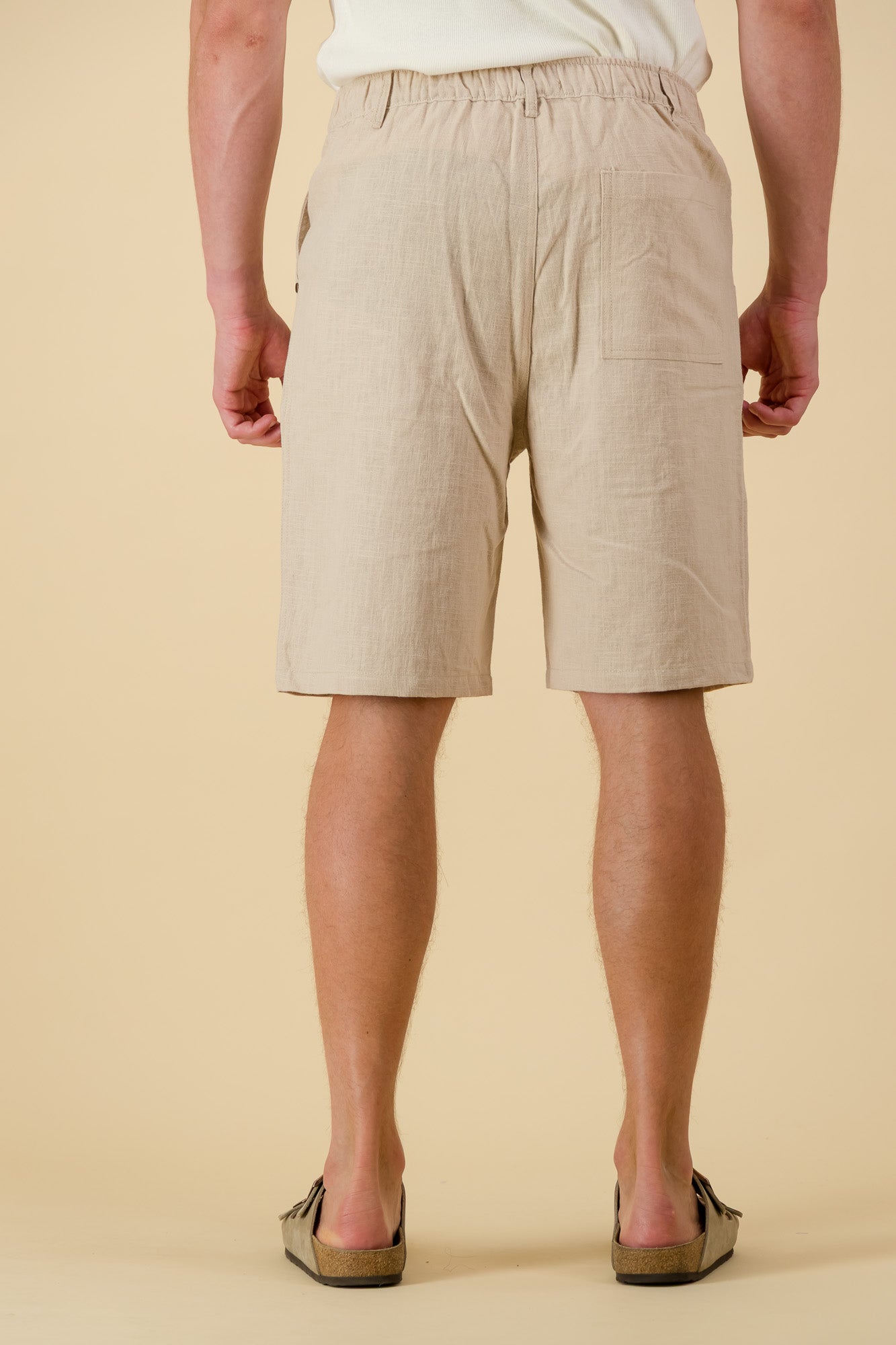 Bermuda Jorts Cotton Sand Slub
