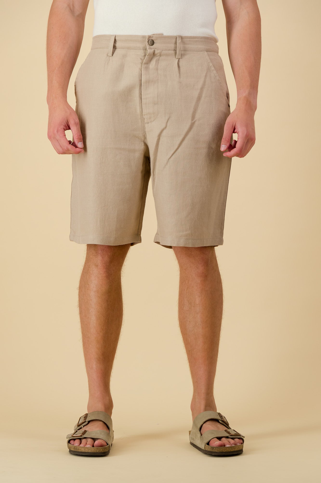 Bermuda Jorts Linen Twill Clay