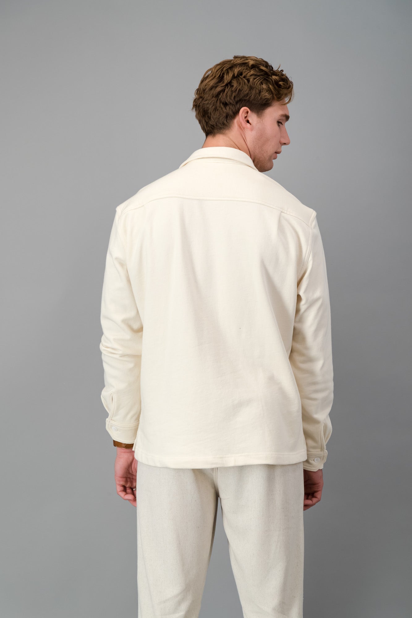 Overshirt Wool Blend Off-White