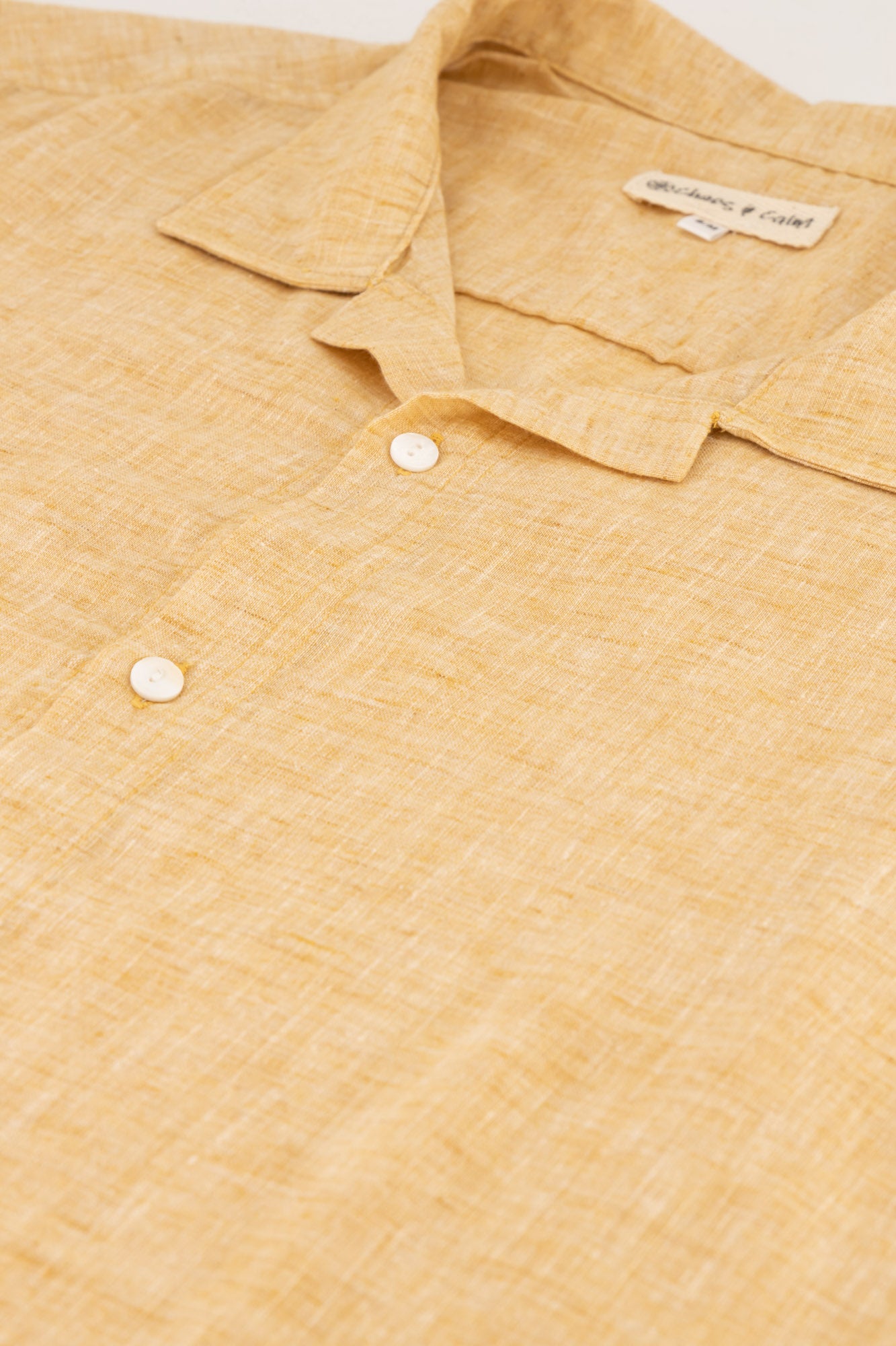 Indian cotton Marle Shirt Mustard