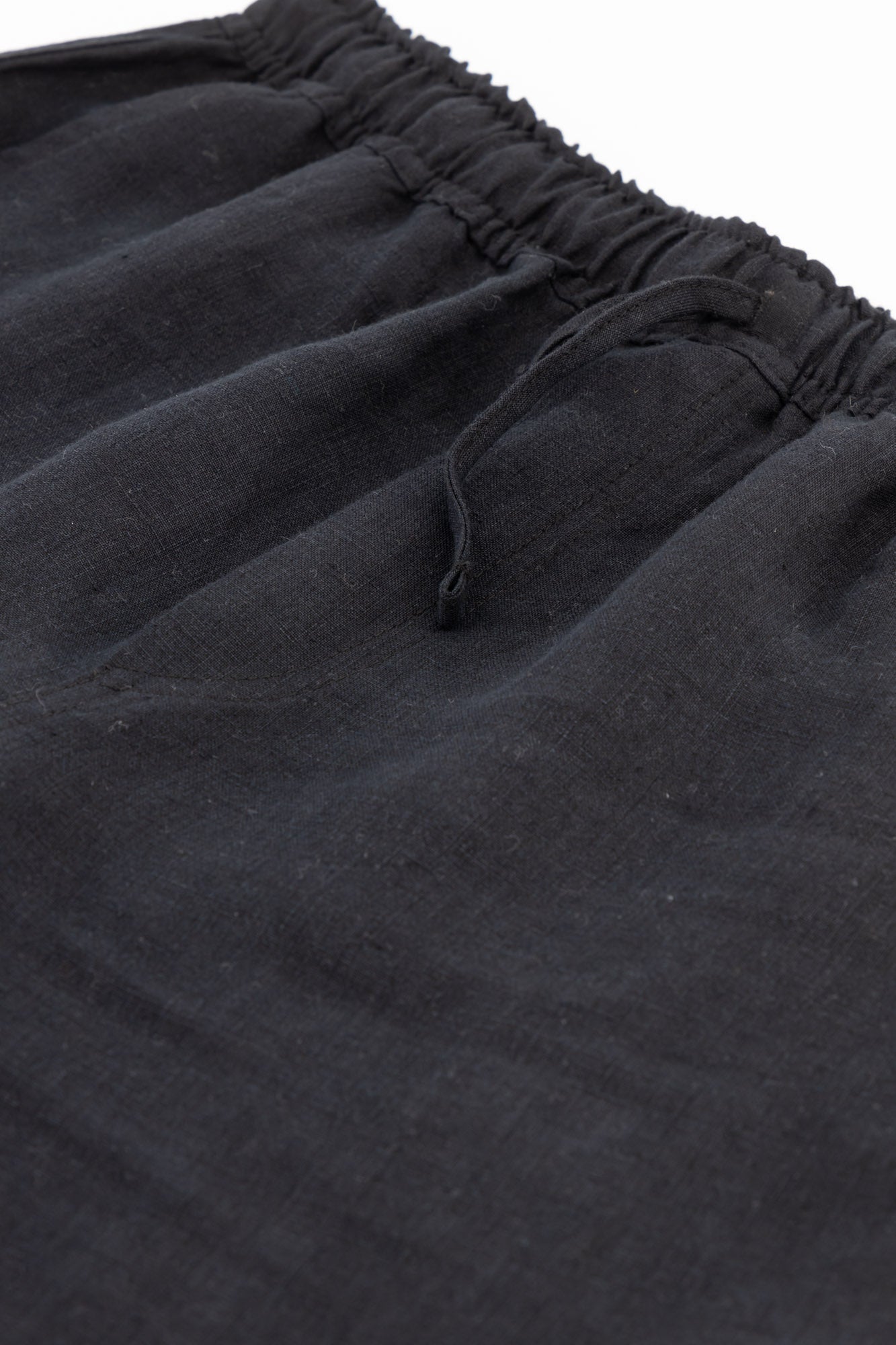 Linen Shorts Black