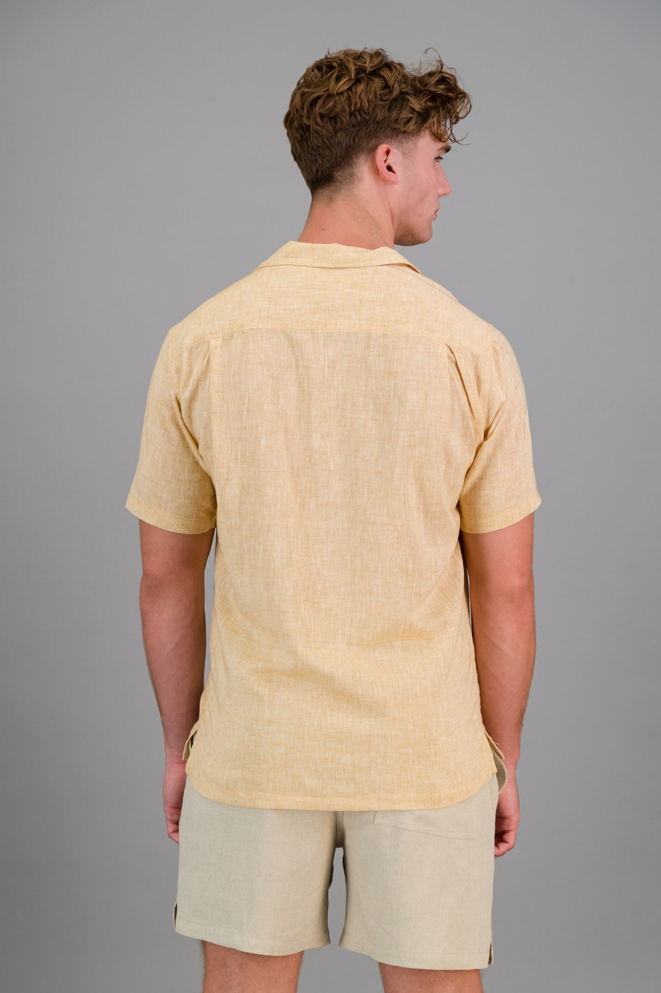 Indian cotton Marle Shirt Mustard