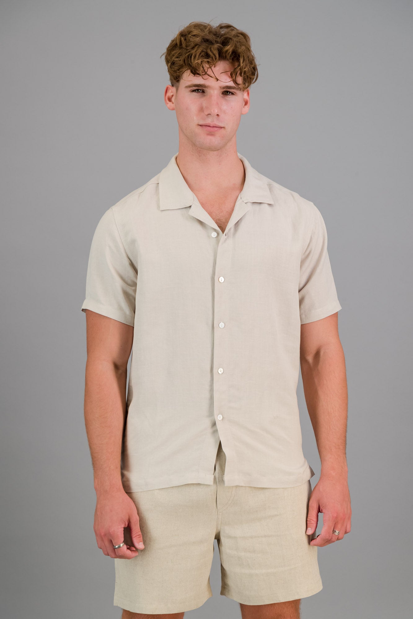 Linen Viscose Shirt Sahara