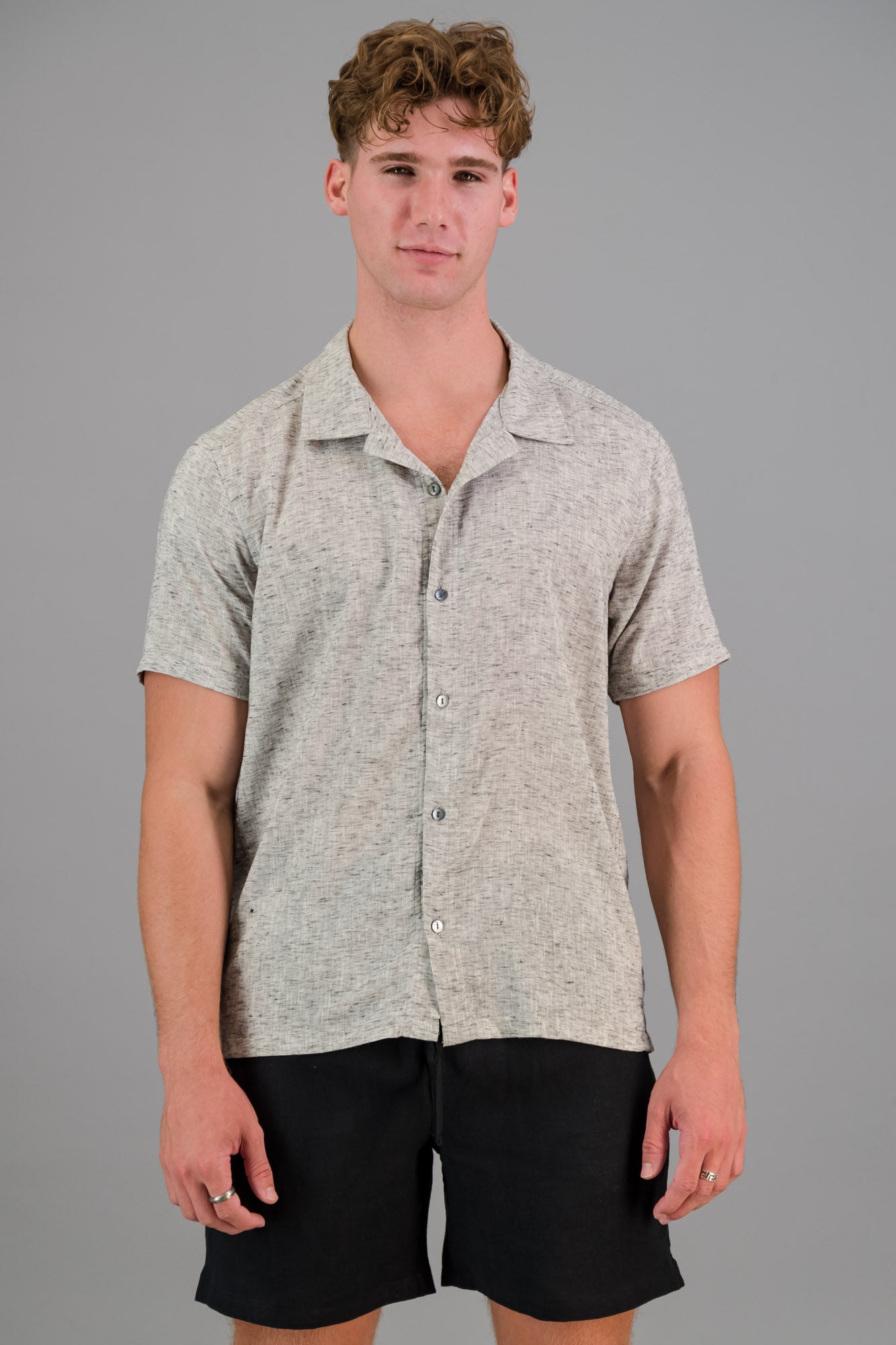 Indian cotton Marle Shirt Grey