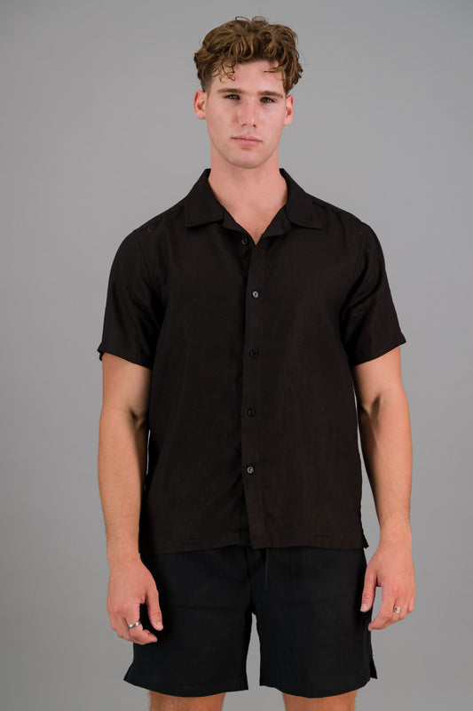 Linen Shirt Black