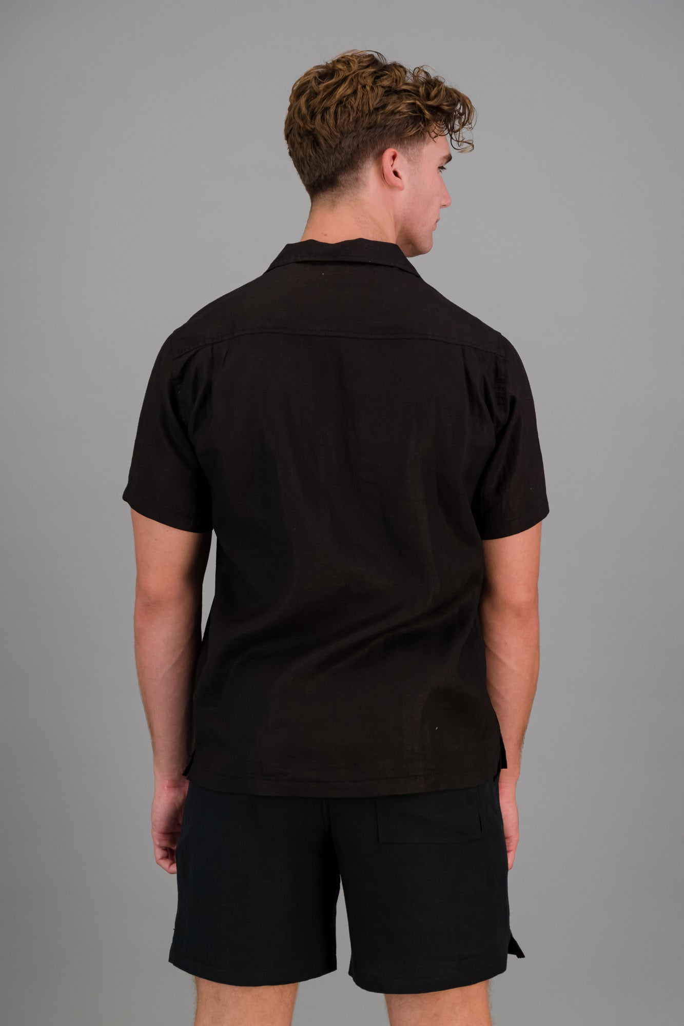 Linen Shirt Black