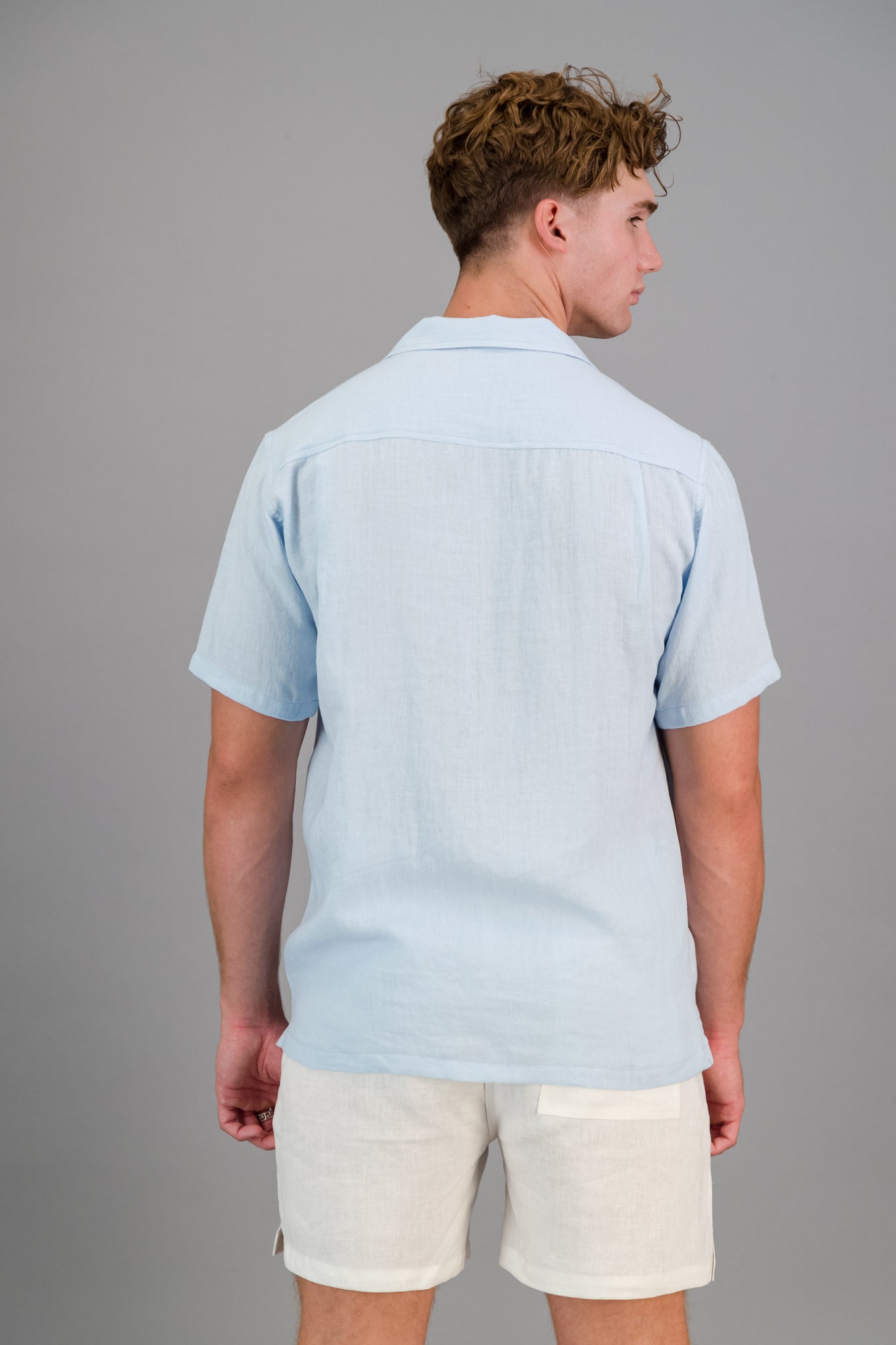 Linen Shirt Ice Blue