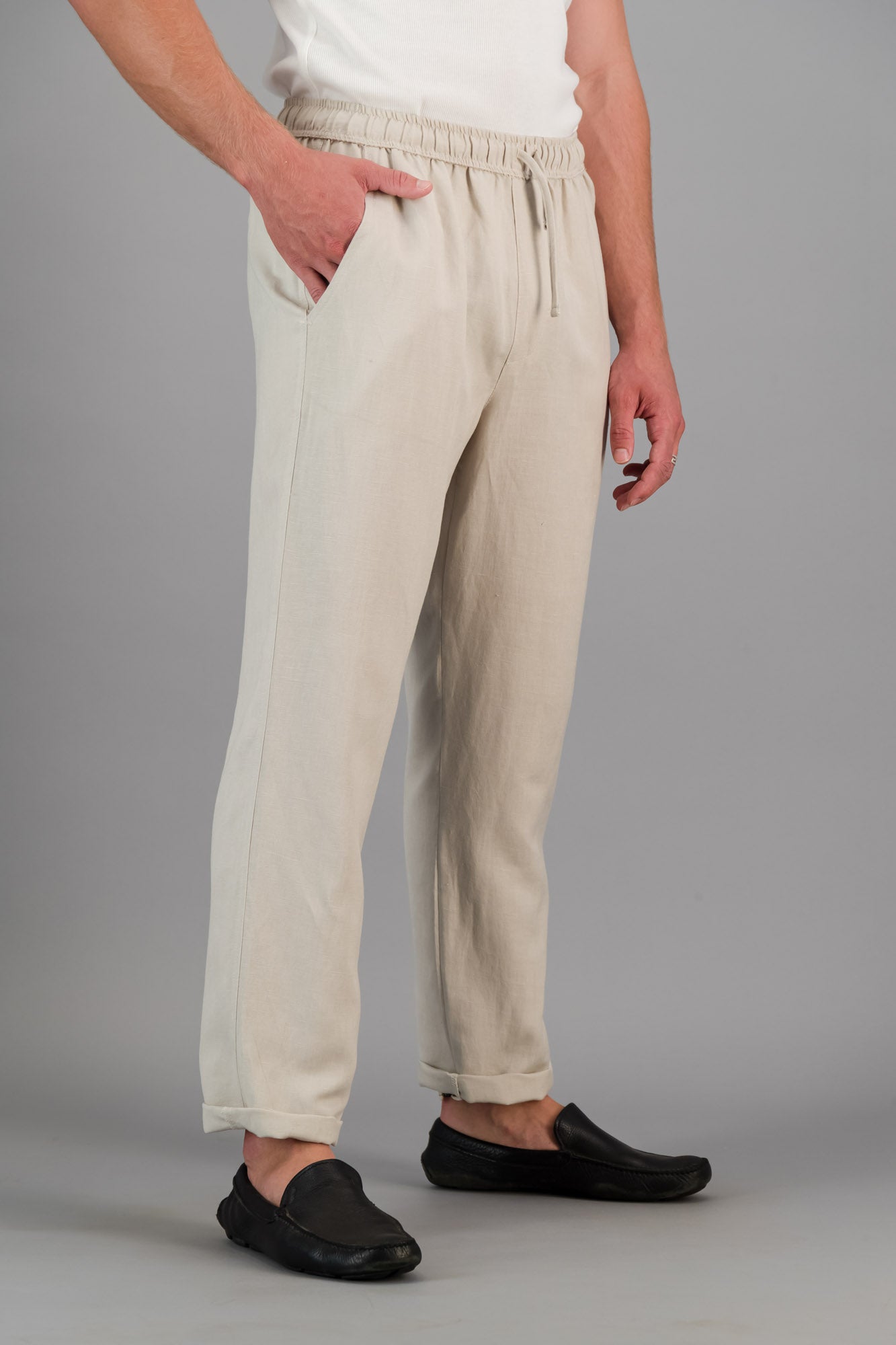 Linen Viscose Comfort Pants Sahara