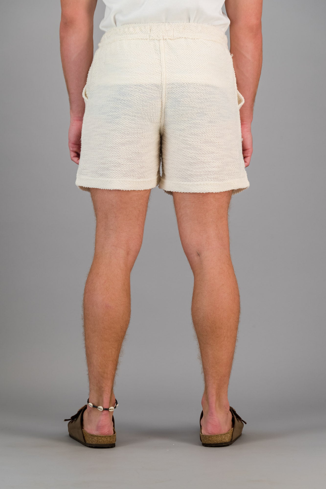 Cotton-rich Thick & Thin Shorts Off-White