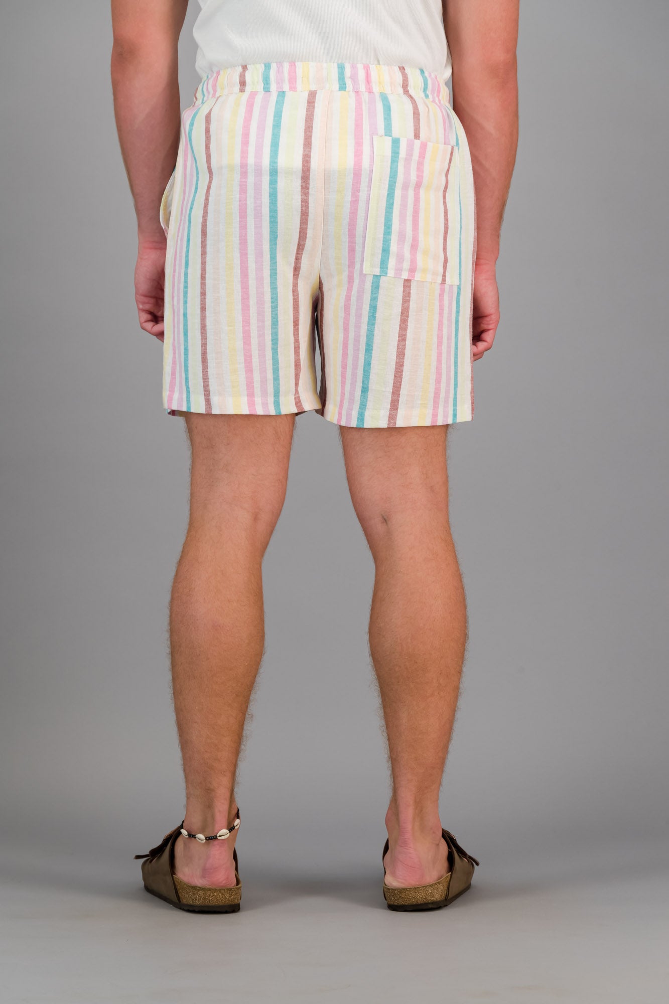 Linen Viscose Shorts Rainbow