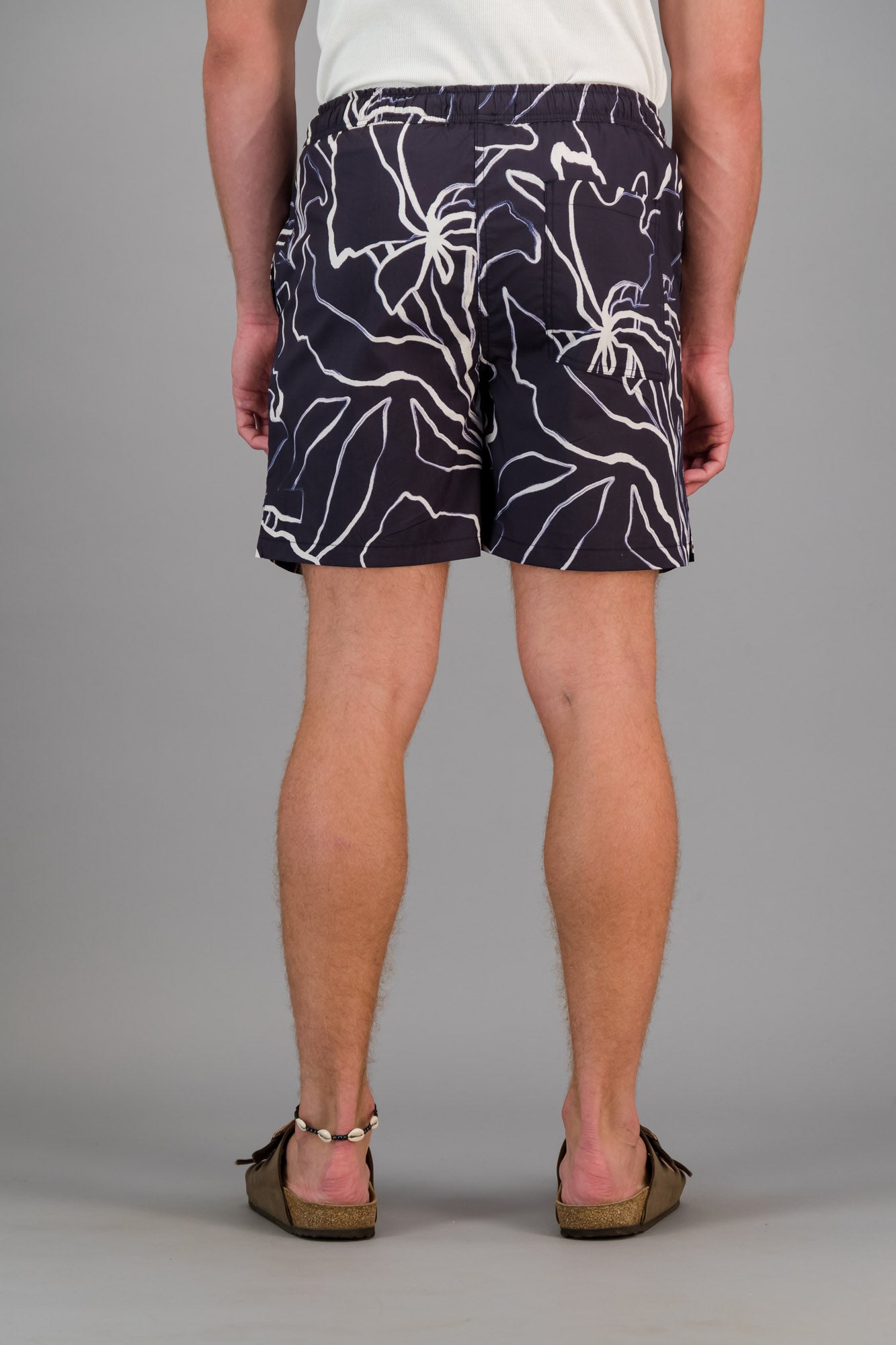 Poly-cotton Shorts Navy Marble