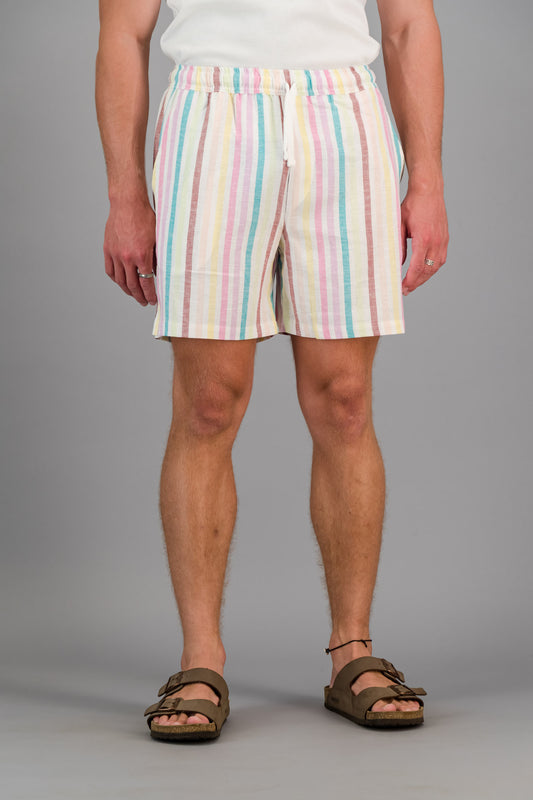 Linen Viscose Shorts Rainbow