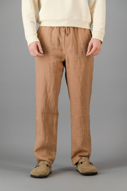 Linen Comfort Pants Mocha