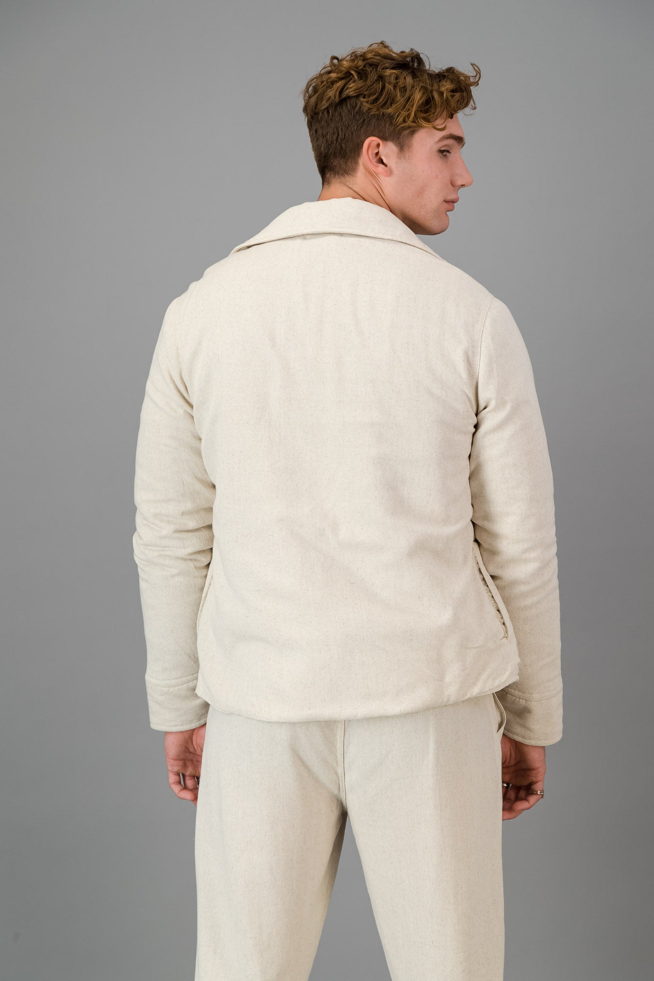 Shacket Linen Viscose Oatmeal