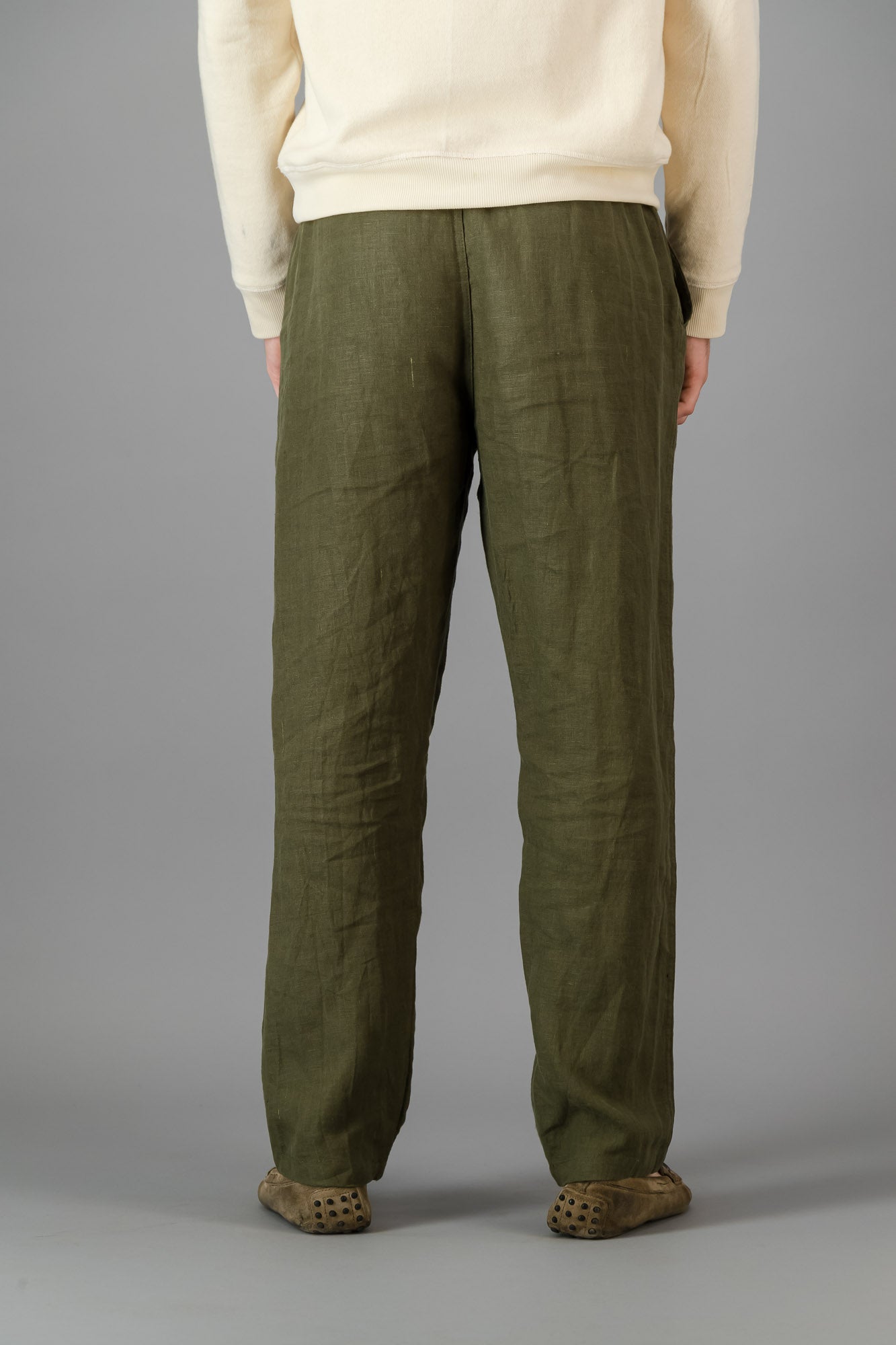 Linen Comfort Pants Olive