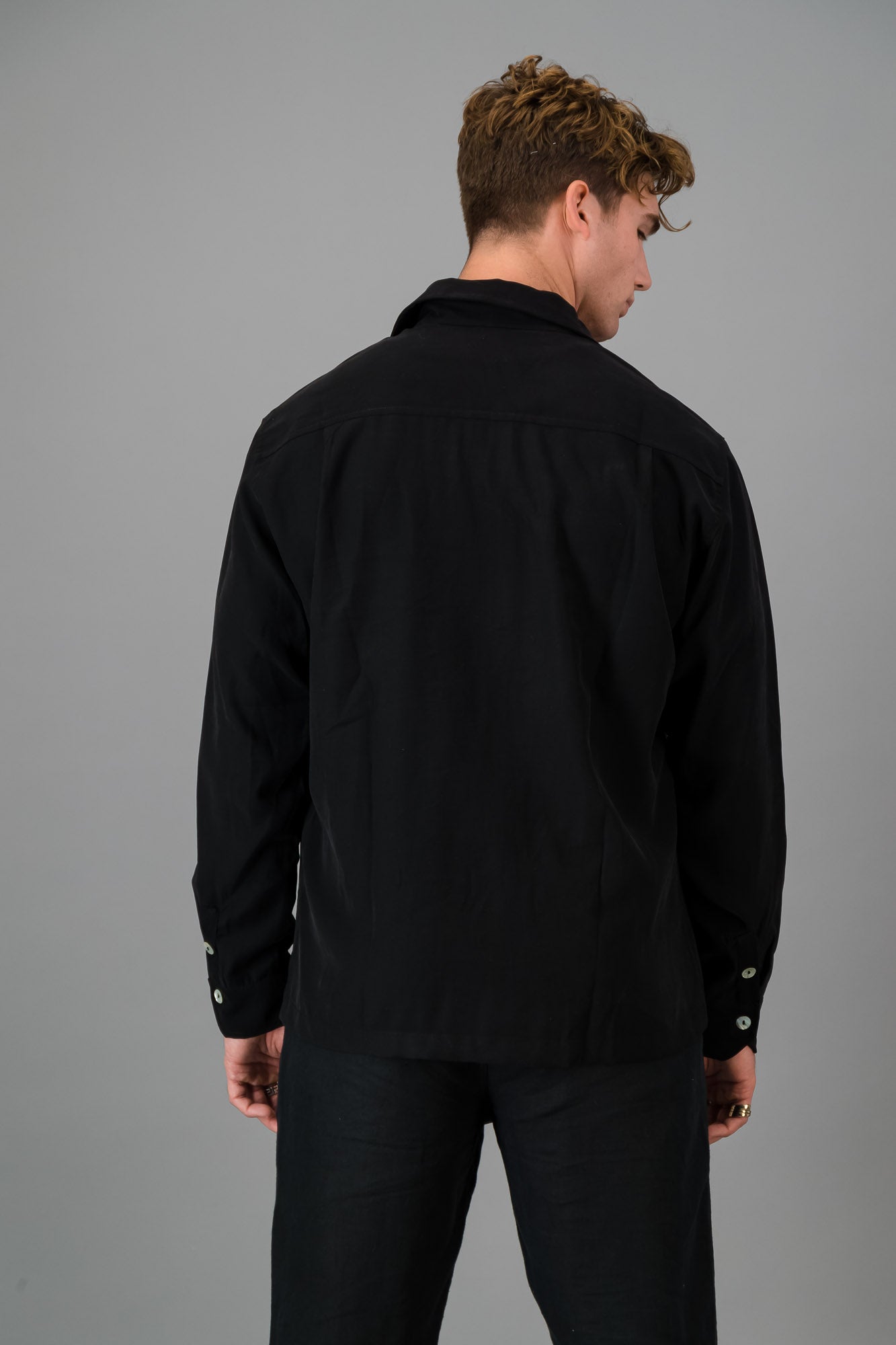 Overshirt Black Tencel