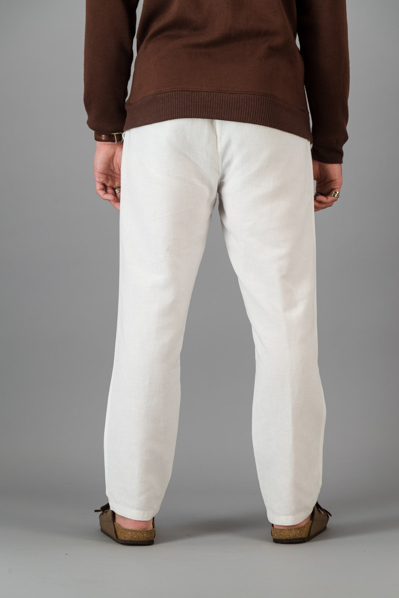 Linen Comfort Pants White