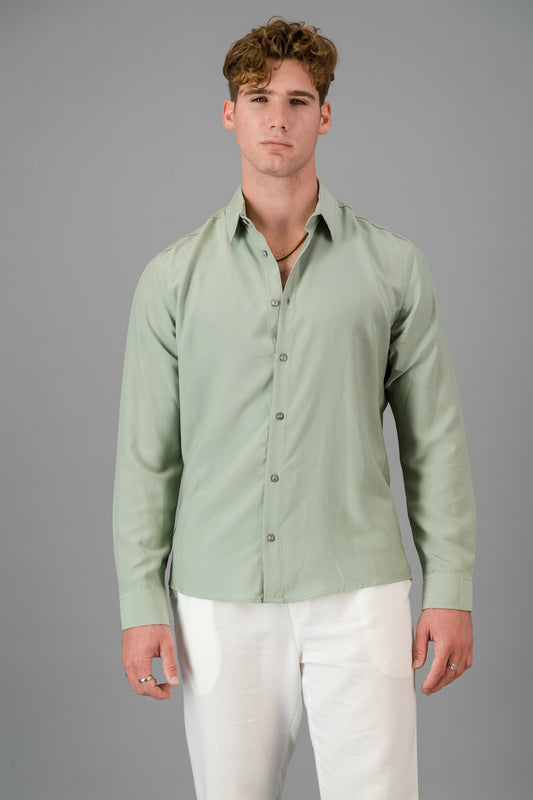 Viscose LS Shirt Sage