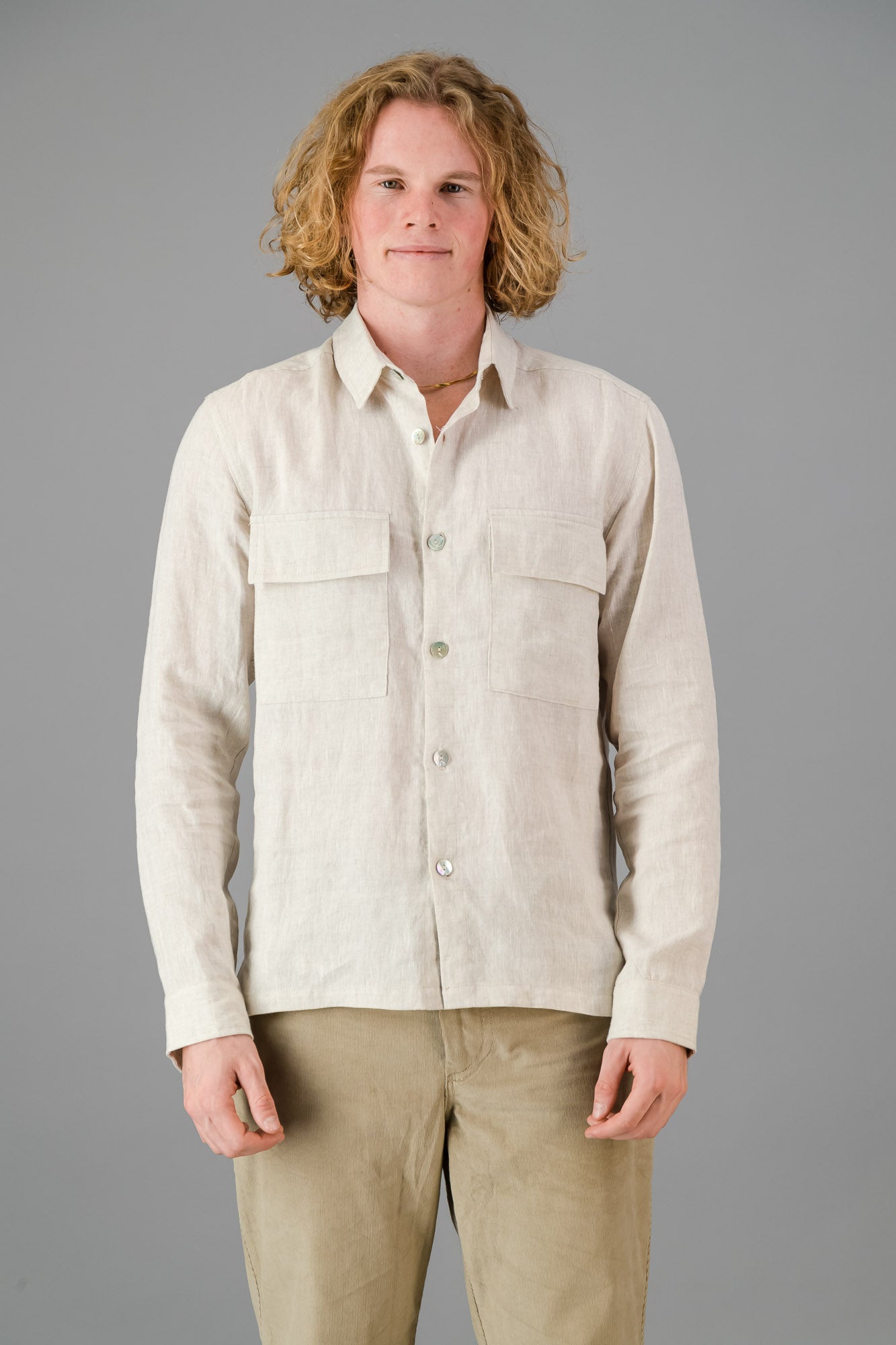 Overshirt Oatmeal Linen