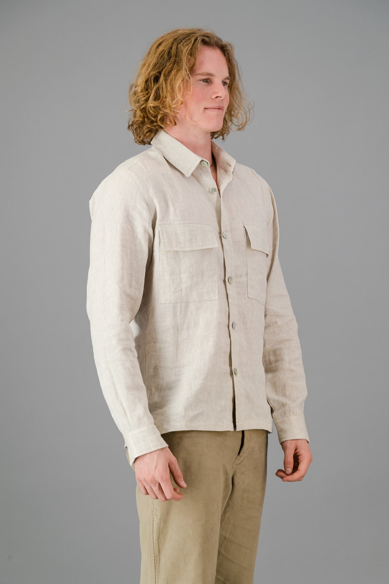 Overshirt Oatmeal Linen