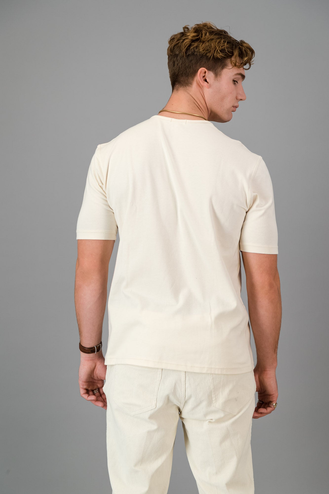 Cotton-Lycra T-Shirt Vanilla