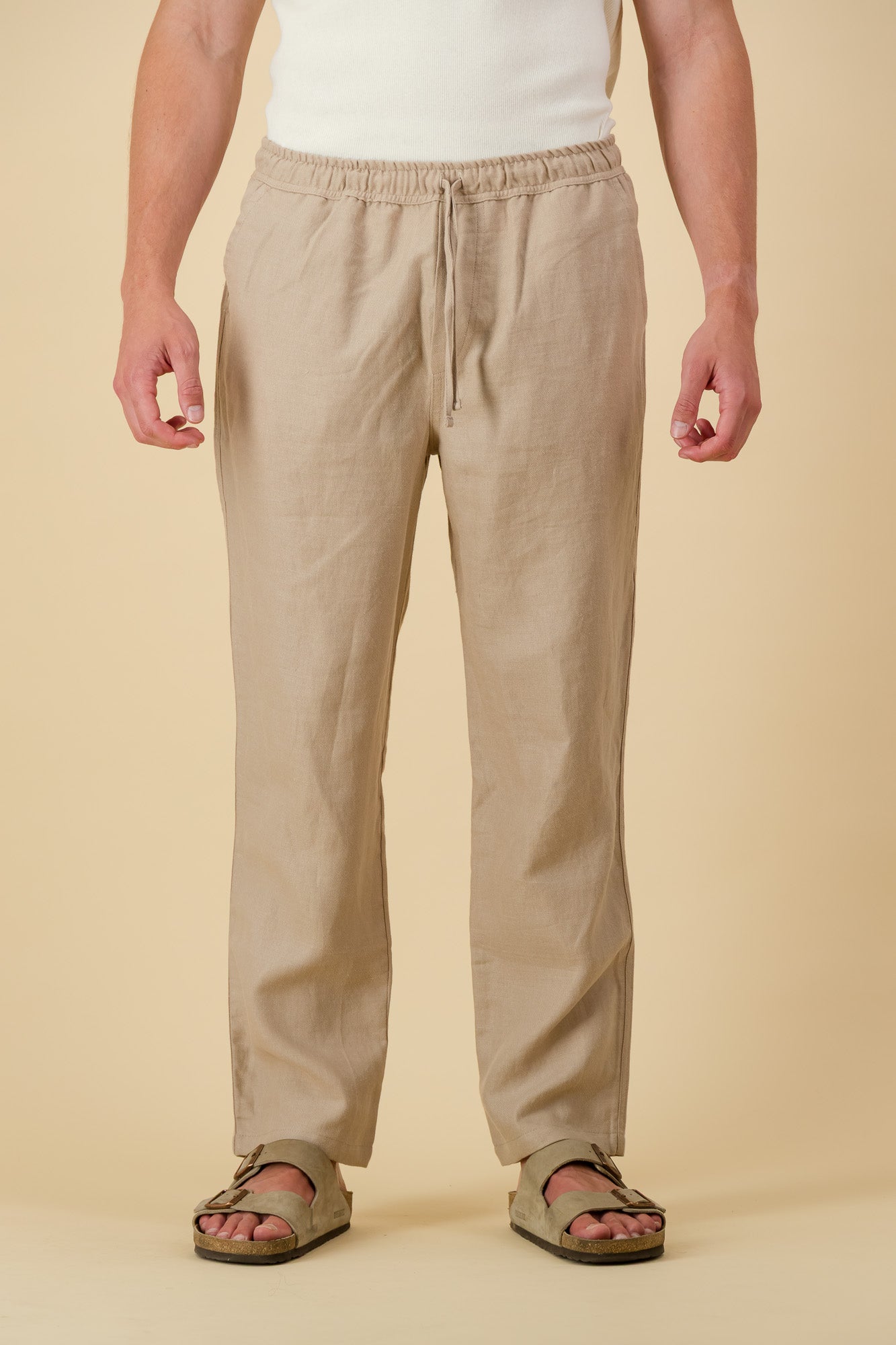 Linen Comfort Pants Clay Twill
