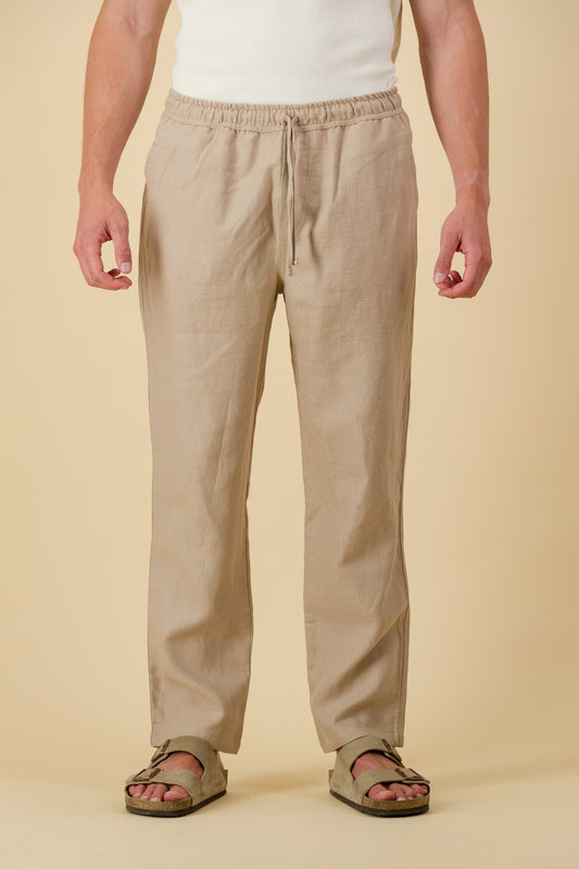 Linen Comfort Pants Clay Twill