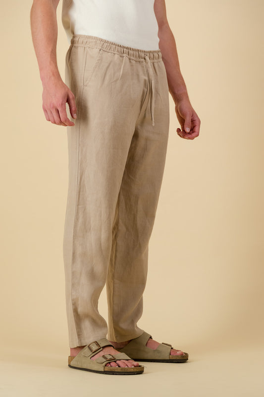 Linen Comfort Pants Clay Twill