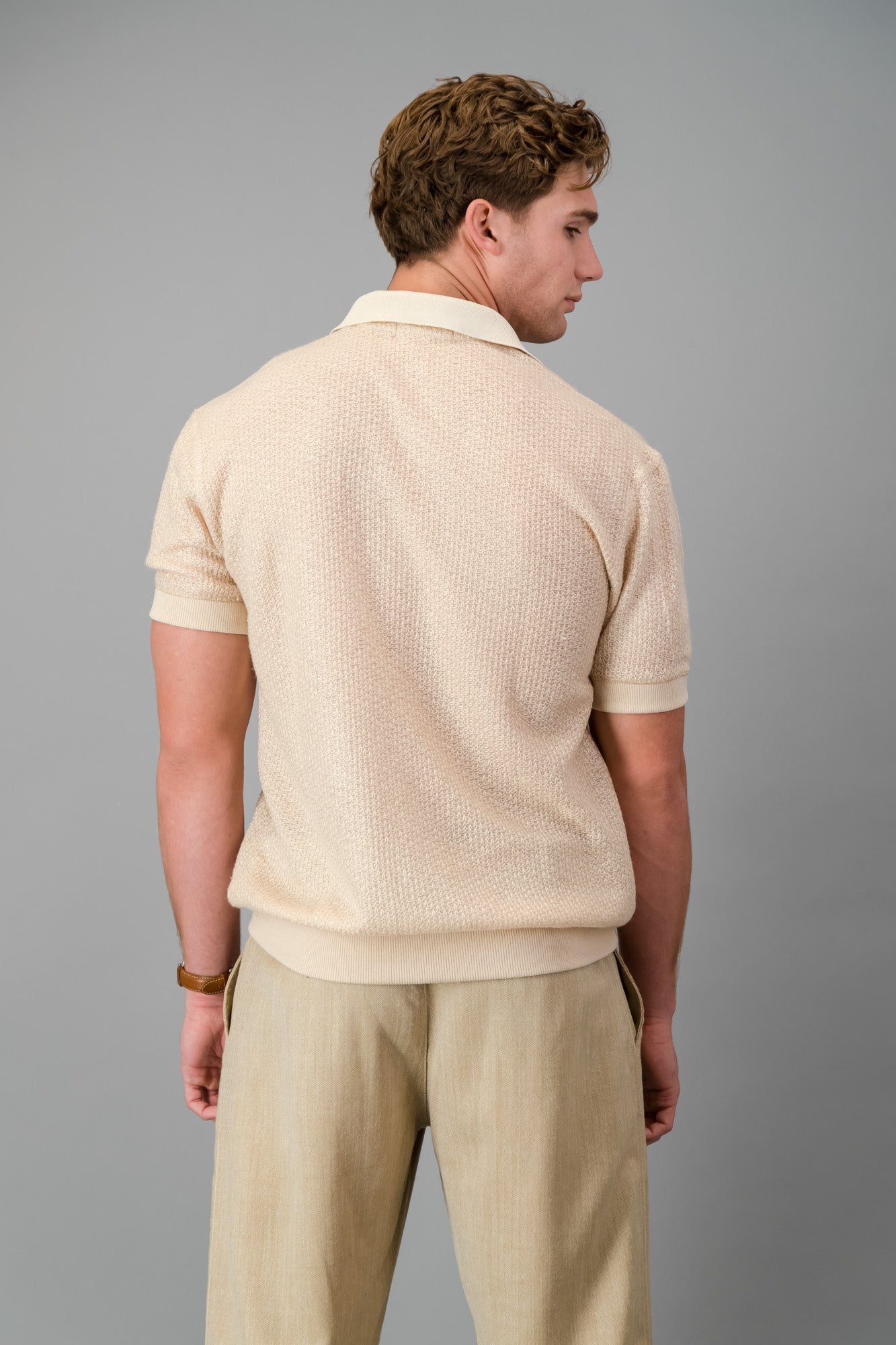 Polo Acrylic Knit Caramel SS