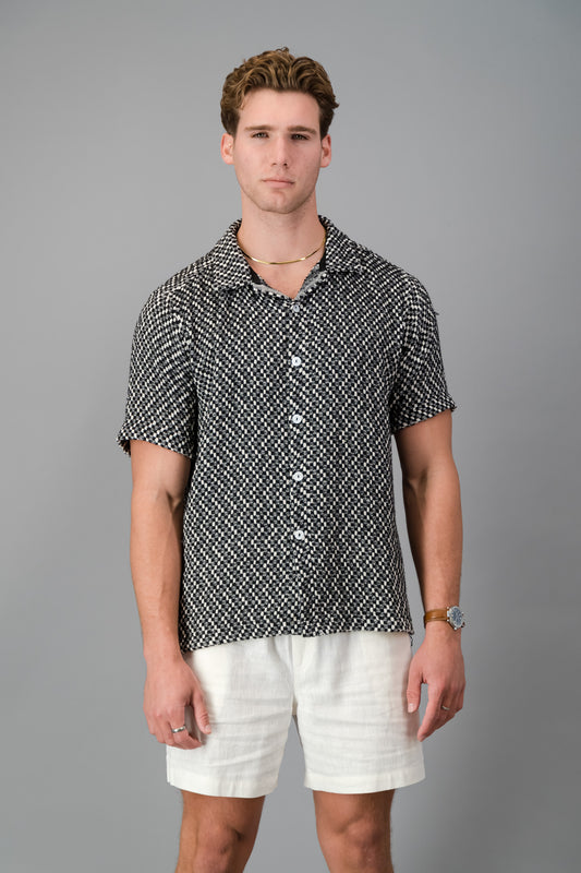 SS Shirt Cotton Hopsack Black